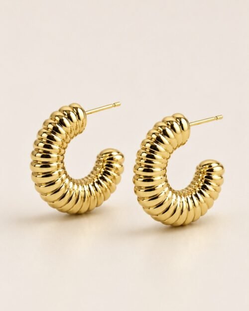 Hoop chunky acanalado