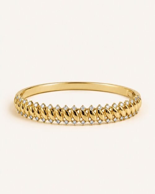 Brazalete brasileño zircon espiral