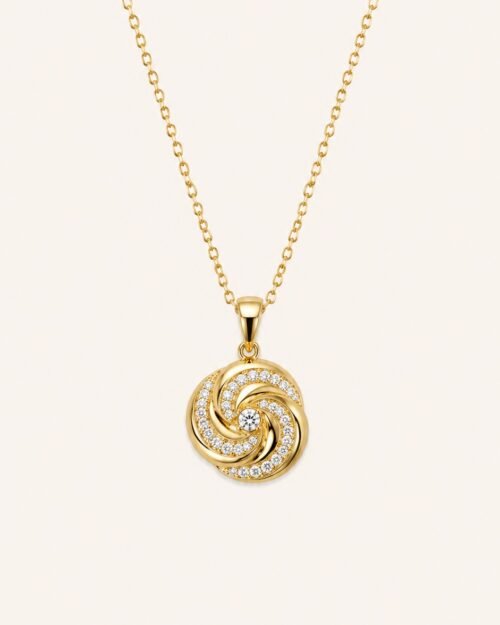 Cadena espiral brillante