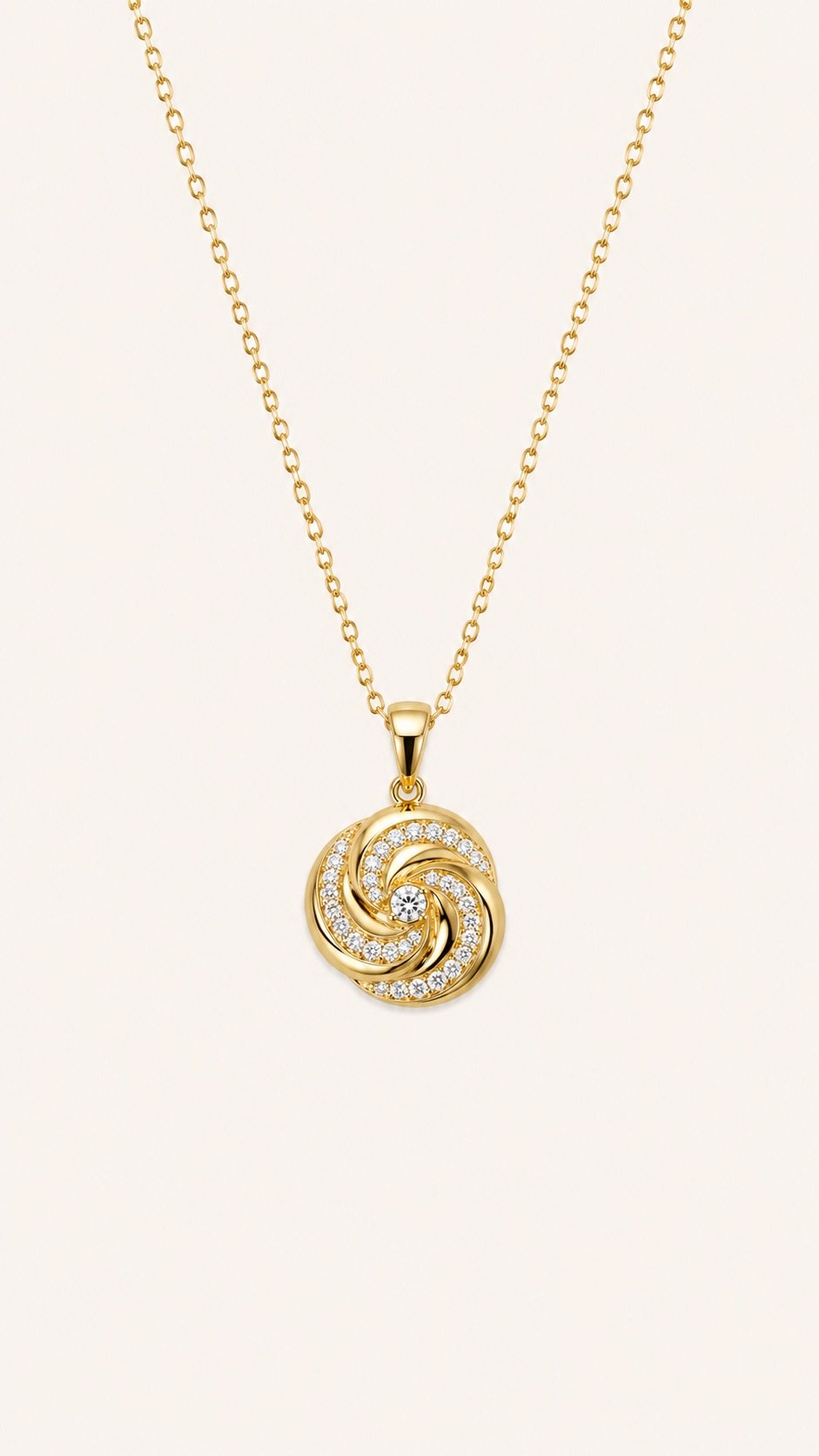 Cadena espiral brillante