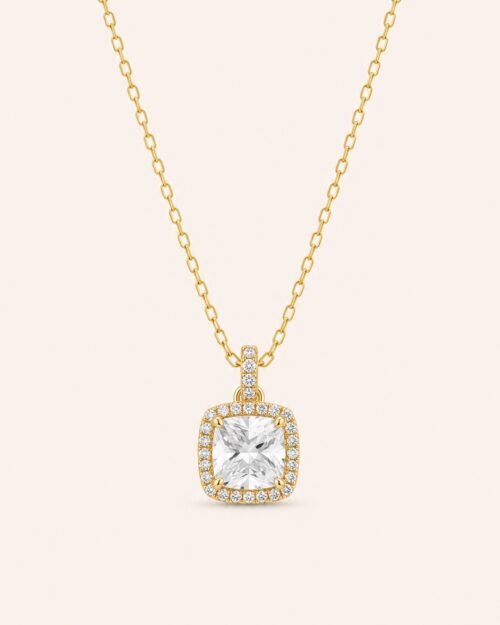 Cadena con halo cuadrado