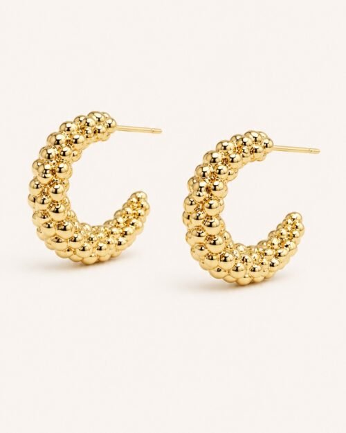 Hoops de balines dorados