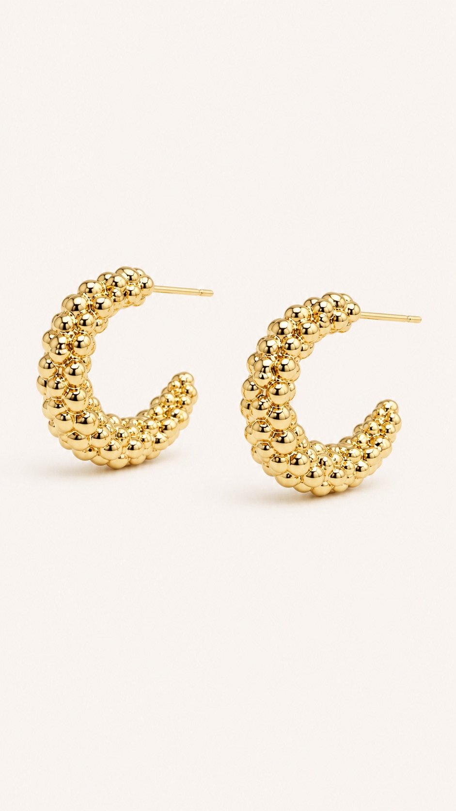 Hoops de balines dorados