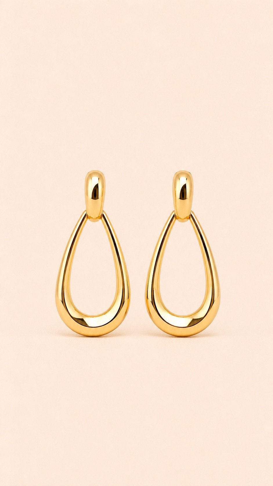 Arete de gota huggie