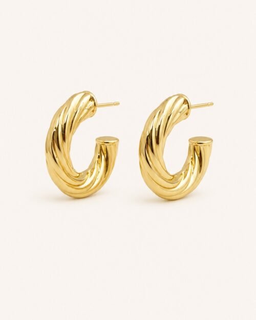 Hoop chunky trenzado